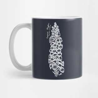 Common Foxglove line art Mug